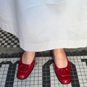 Salvatore Ferragamo Red Dress Shoes 7 1/2